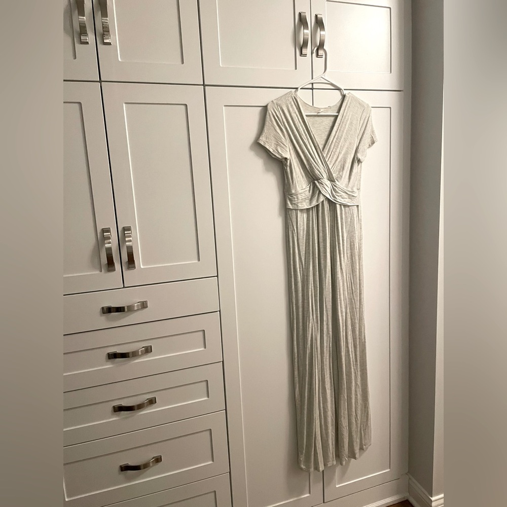 Off white maternity maxi dress